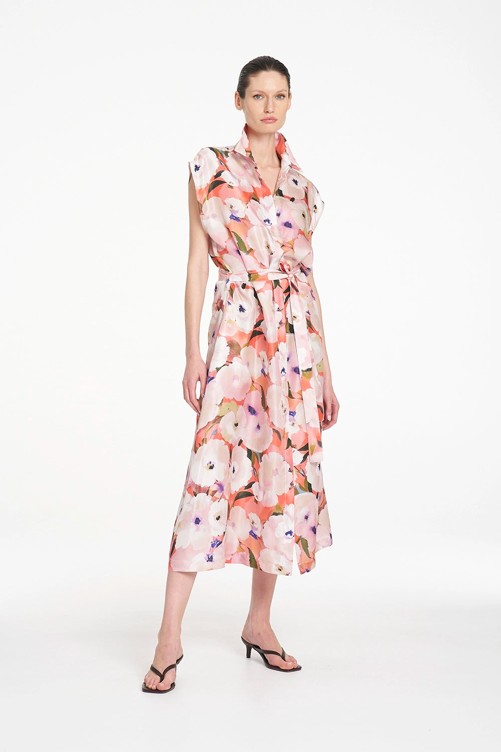 Mela Purdie Slice Shirt Dress in Poppy F870 3075 - Pre-Order November Delivery