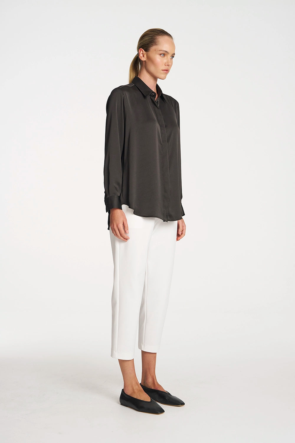 Mela Purdie Soft Shirt in Mink F619 2822