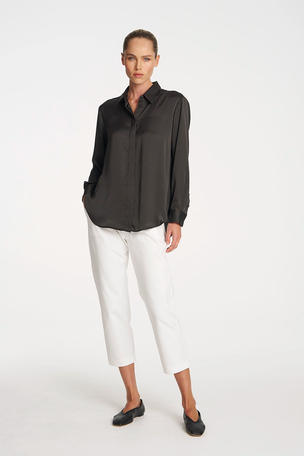 Mela Purdie Soft Shirt in Mink F619 2822