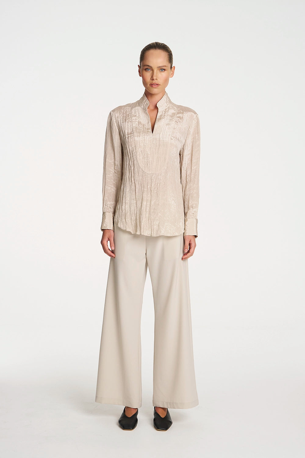 Mela Purdie Formal Shirt In Prosecco F620 8956 - Pre-Order April Delivery