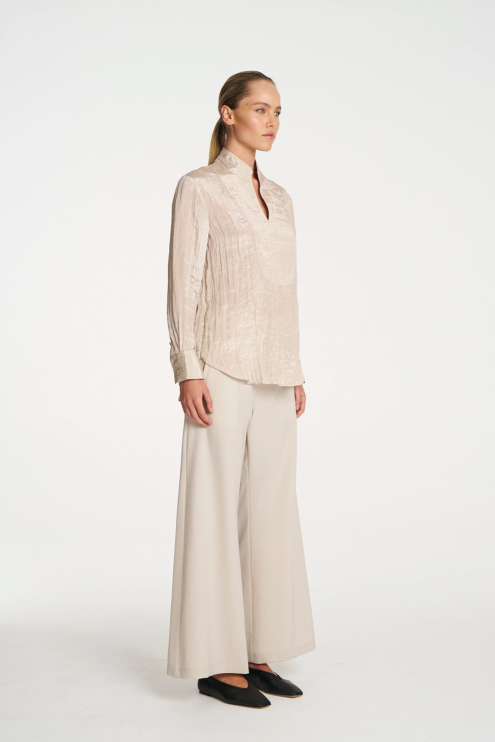 Mela Purdie Formal Shirt In Prosecco F620 8956 - Pre-Order April Delivery