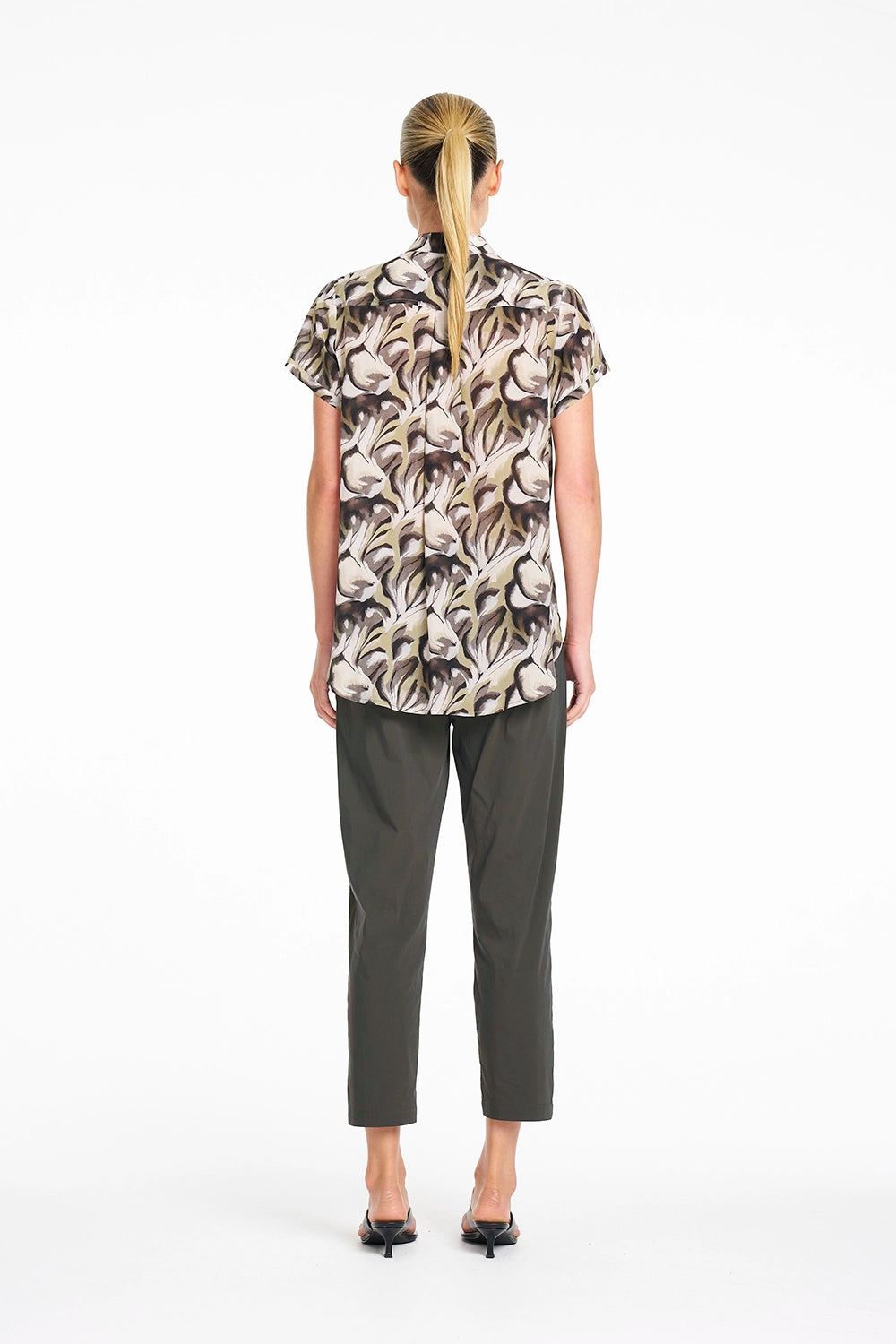 Mela Purdie Soft Stand Shirt in Bayleaf F864 8629 - Pre-Order September Delivery