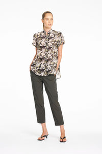 Mela Purdie Soft Stand Shirt in Bayleaf F864 8629 - Pre-Order September Delivery
