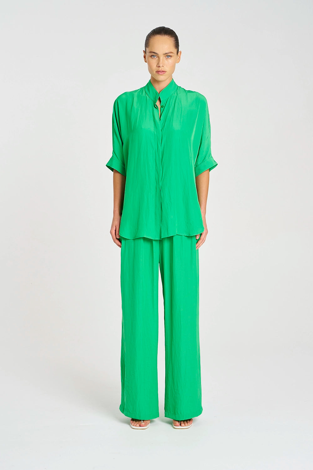 Mela Purdie Villa Overshirt in Palm F67 8801 - Pre-Order September Delivery