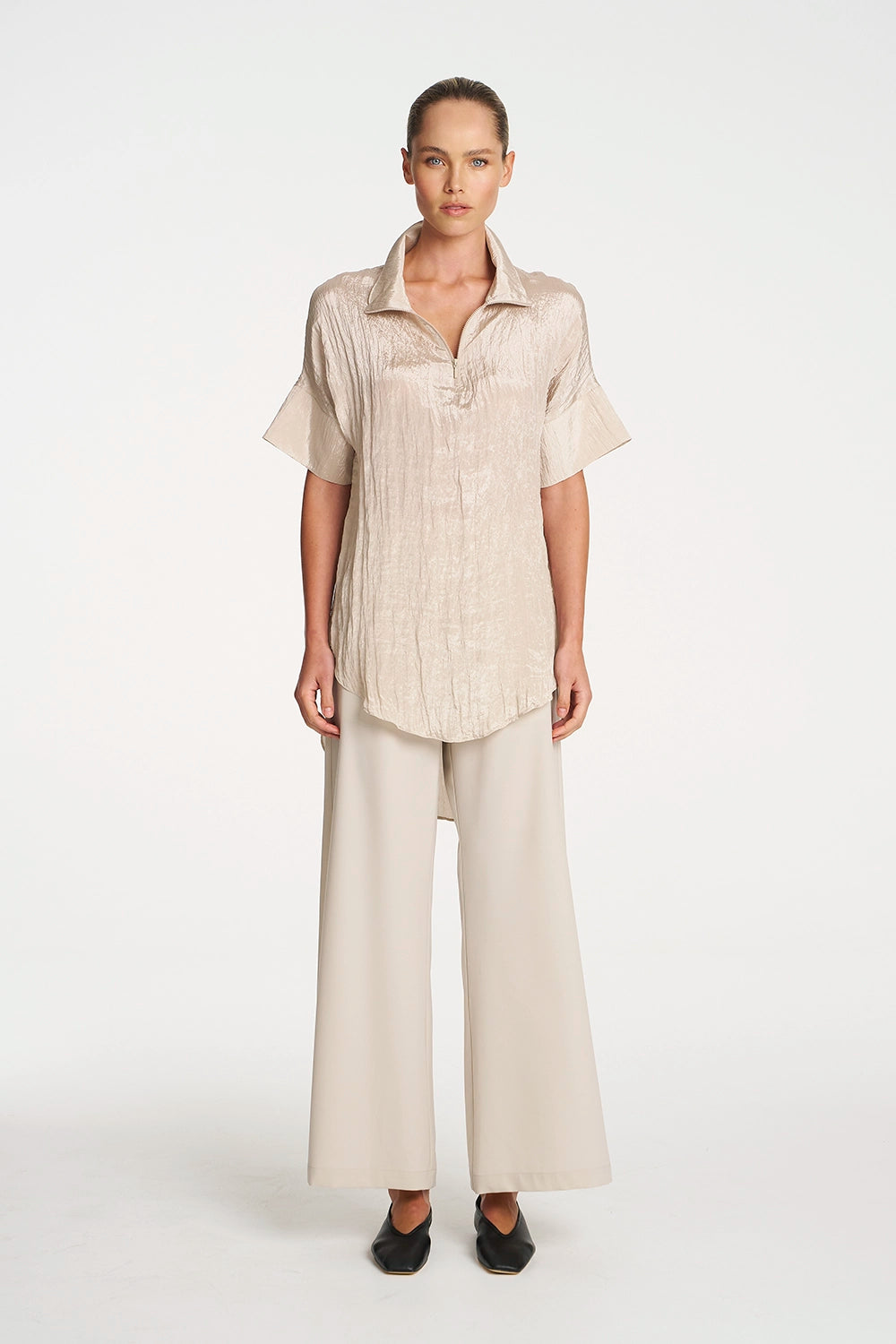 Mela Purdie Funnel Tunic In Prosecco F620 8964 - Pre-Order April Delivery