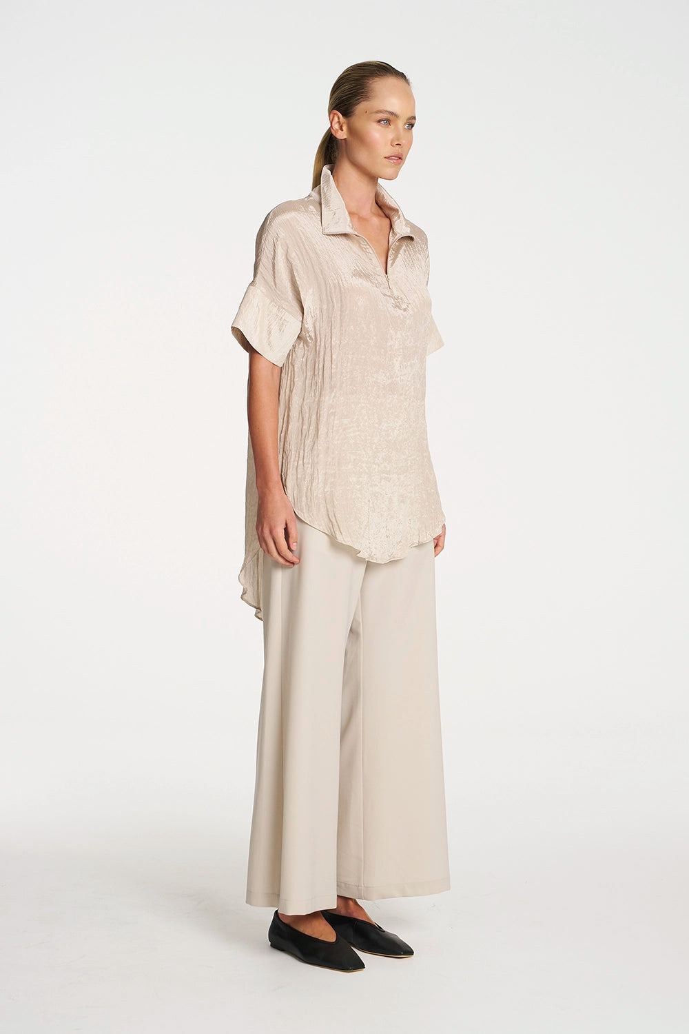 Mela Purdie Funnel Tunic In Prosecco F620 8964 - Pre-Order April Delivery