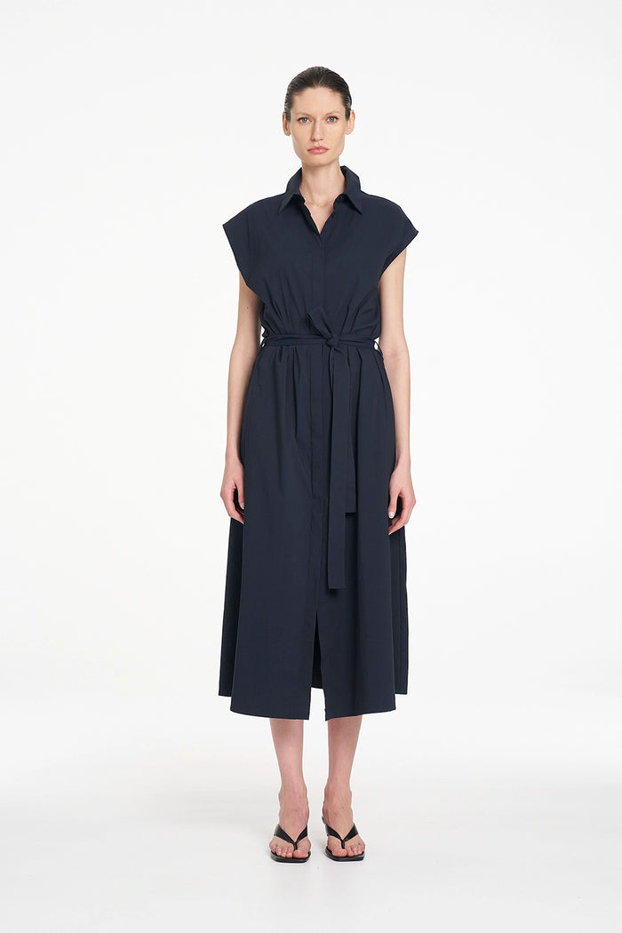 Mela Purdie Slice Shirt Dress in French Navy F65 3075 - Pre-Order October Delivery