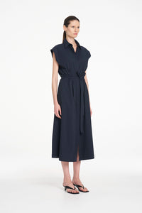 Mela Purdie Slice Shirt Dress in French Navy F65 3075 - Pre-Order October Delivery
