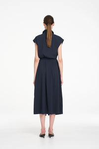Mela Purdie Slice Shirt Dress in French Navy F65 3075 - Pre-Order October Delivery