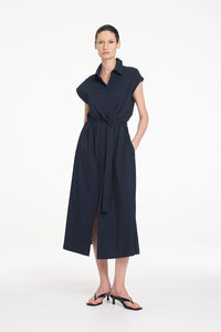 Mela Purdie Slice Shirt Dress in French Navy F65 3075 - Pre-Order October Delivery
