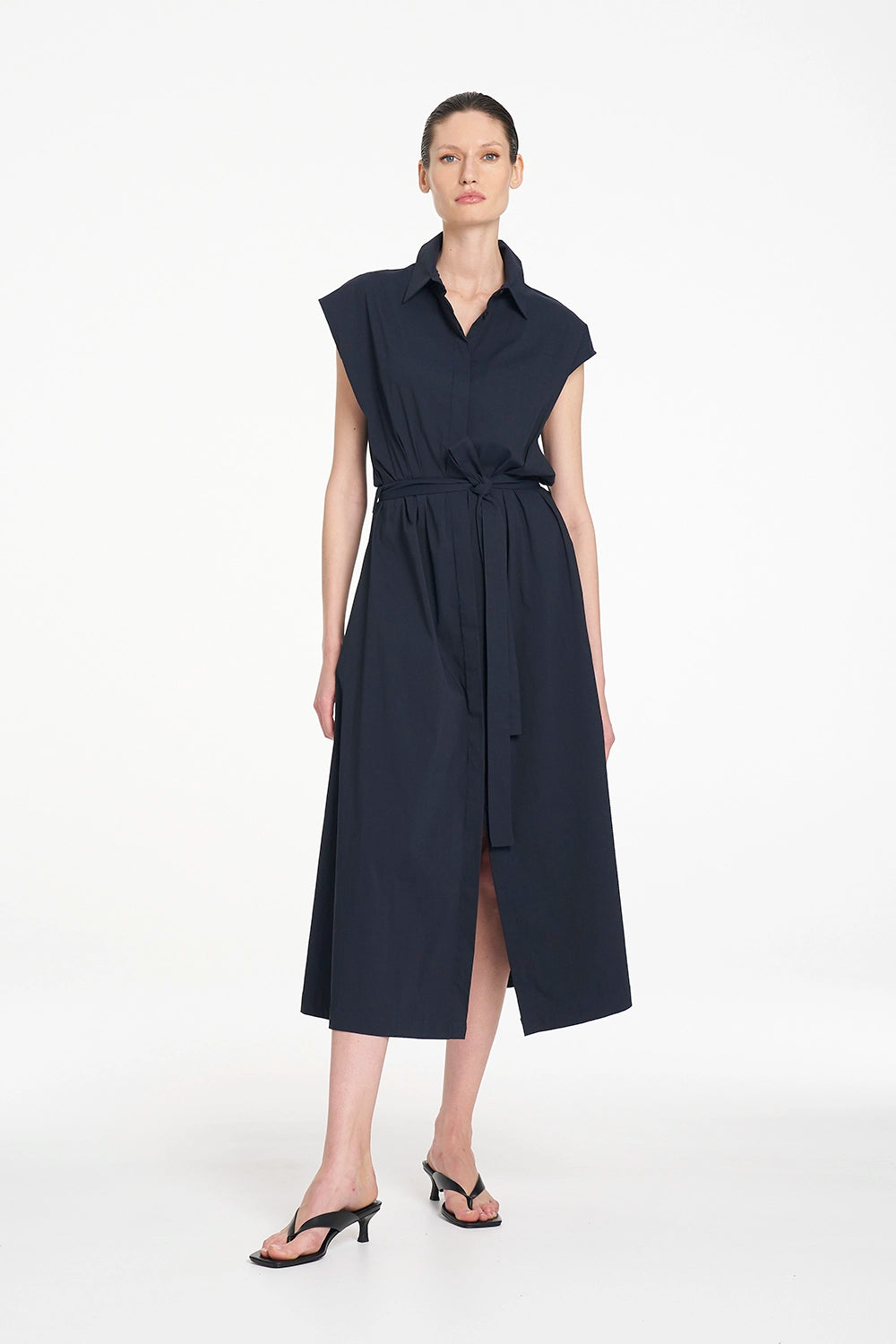 Mela Purdie Slice Shirt Dress in French Navy F65 3075 - Pre-Order October Delivery