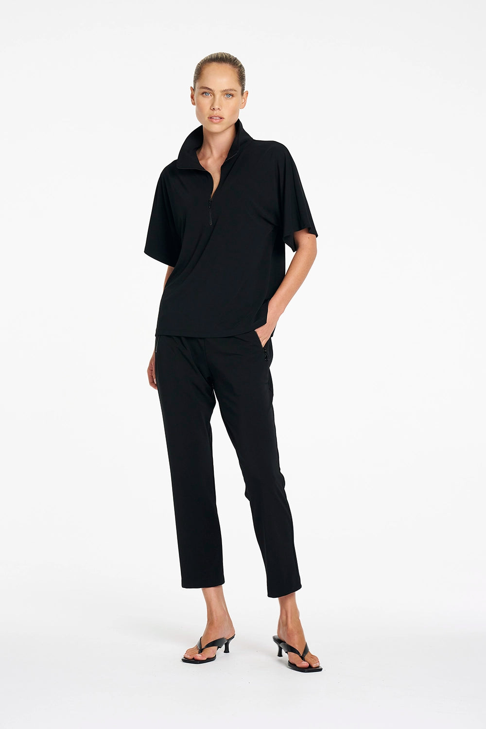 Mela Purdie Powder Zip Pant in Black F007 1989 - Pre-Order September Delivery