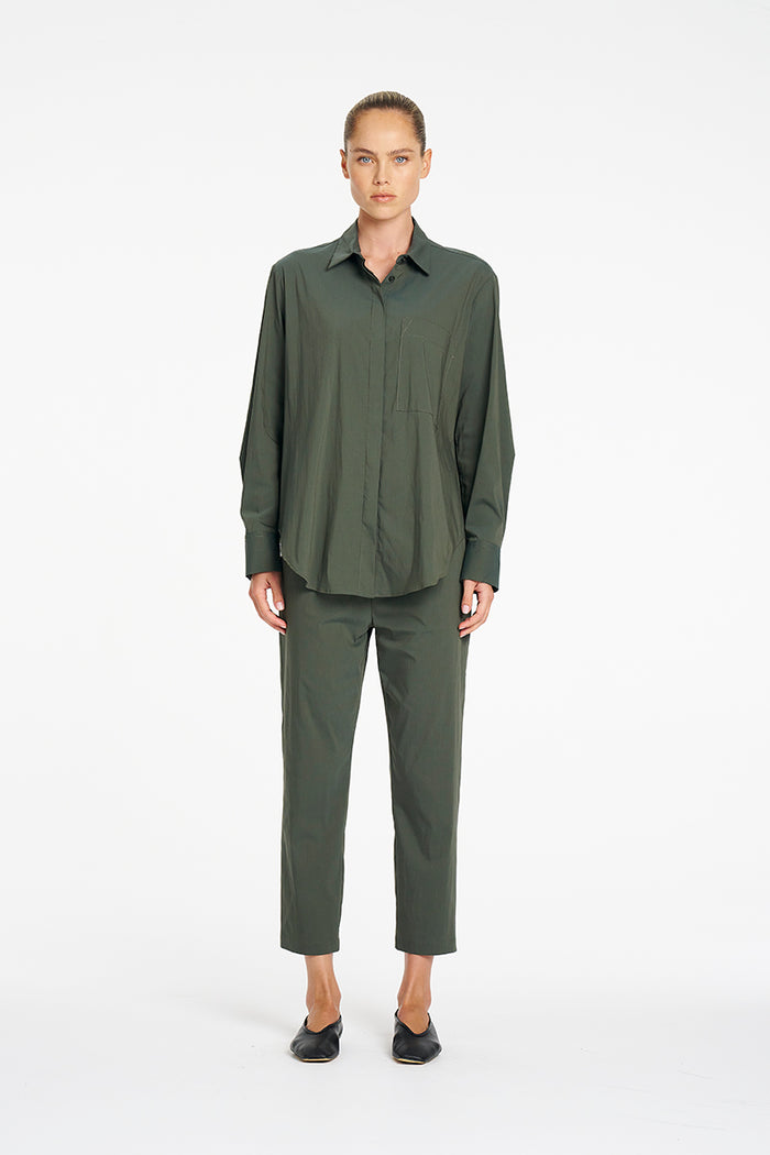 Mela Purdie Saville Shirt in Bayleaf F65 8920