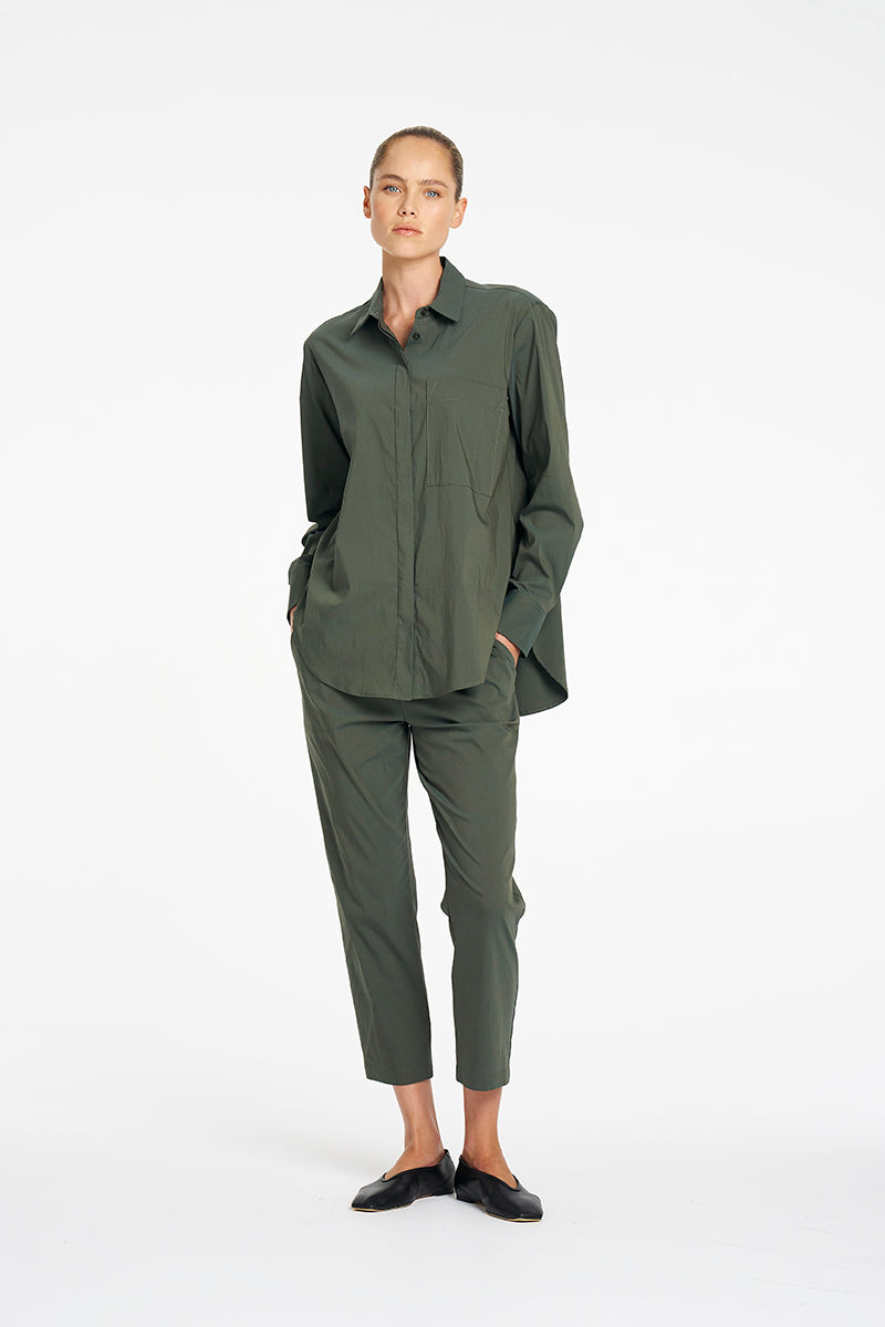 Mela Purdie Saville Shirt in Bayleaf F65 8920