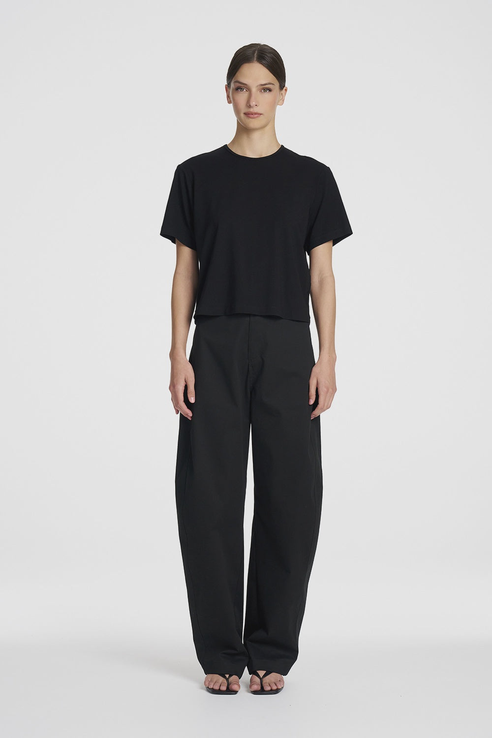 Mela Purdie Barrel Pant in Black F413 10001