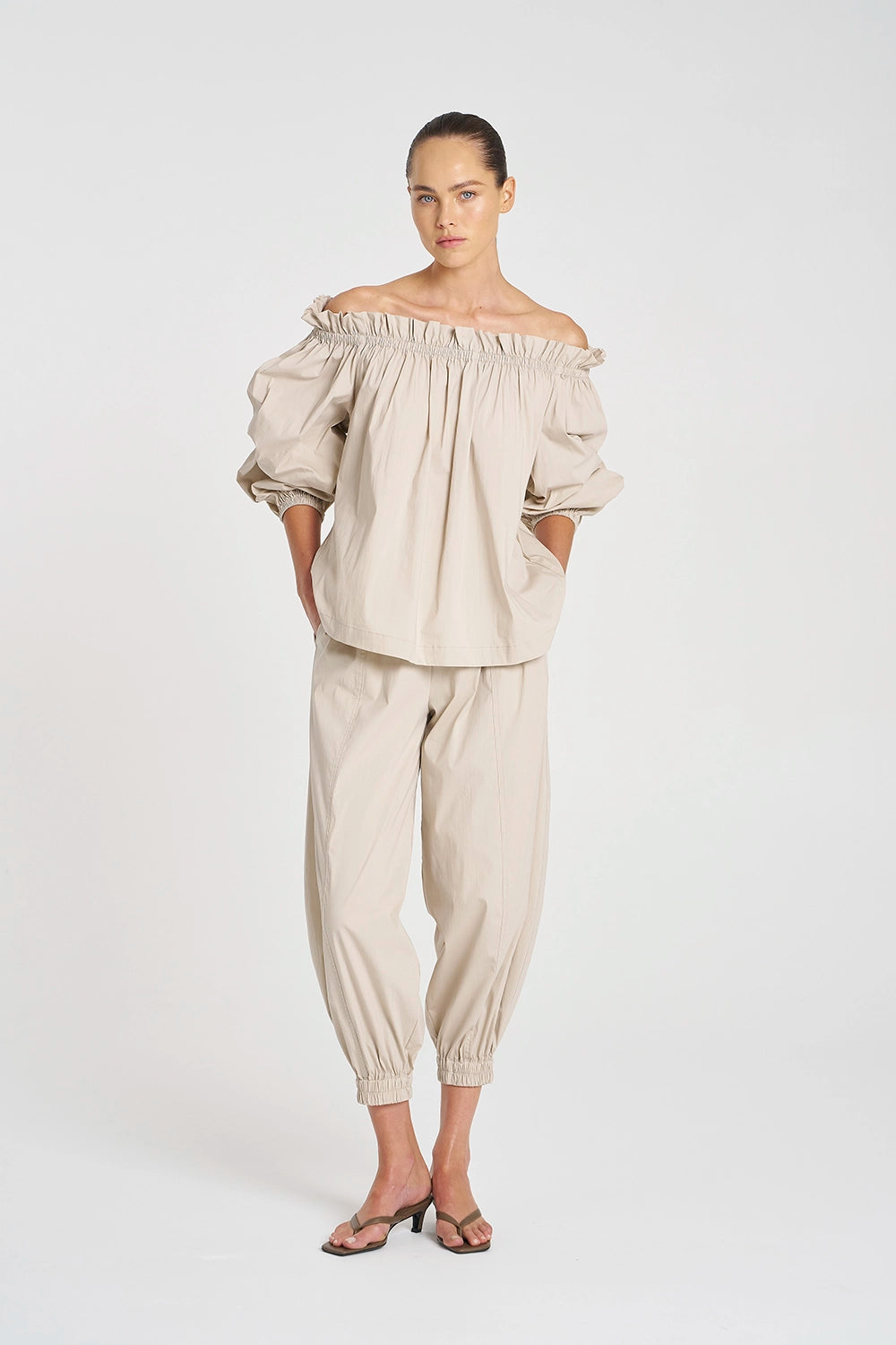 Mela Purdie Moroccan Pant in Biscotti F65 1943 - Pre-Order September Delivery