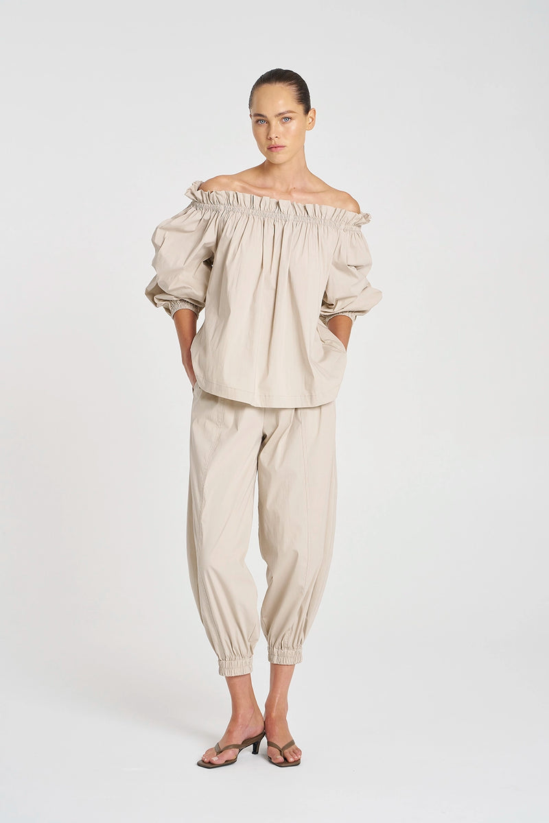 Mela Purdie Moroccan Pant in Biscotti F65 1943 - Pre-Order September Delivery