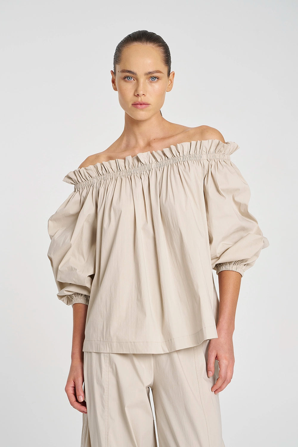 Mela Purdie Breeze Blouse in Biscotti F65 8843 - Pre-Order September Delivery