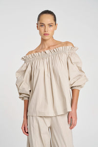 Mela Purdie Breeze Blouse in Biscotti F65 8843
