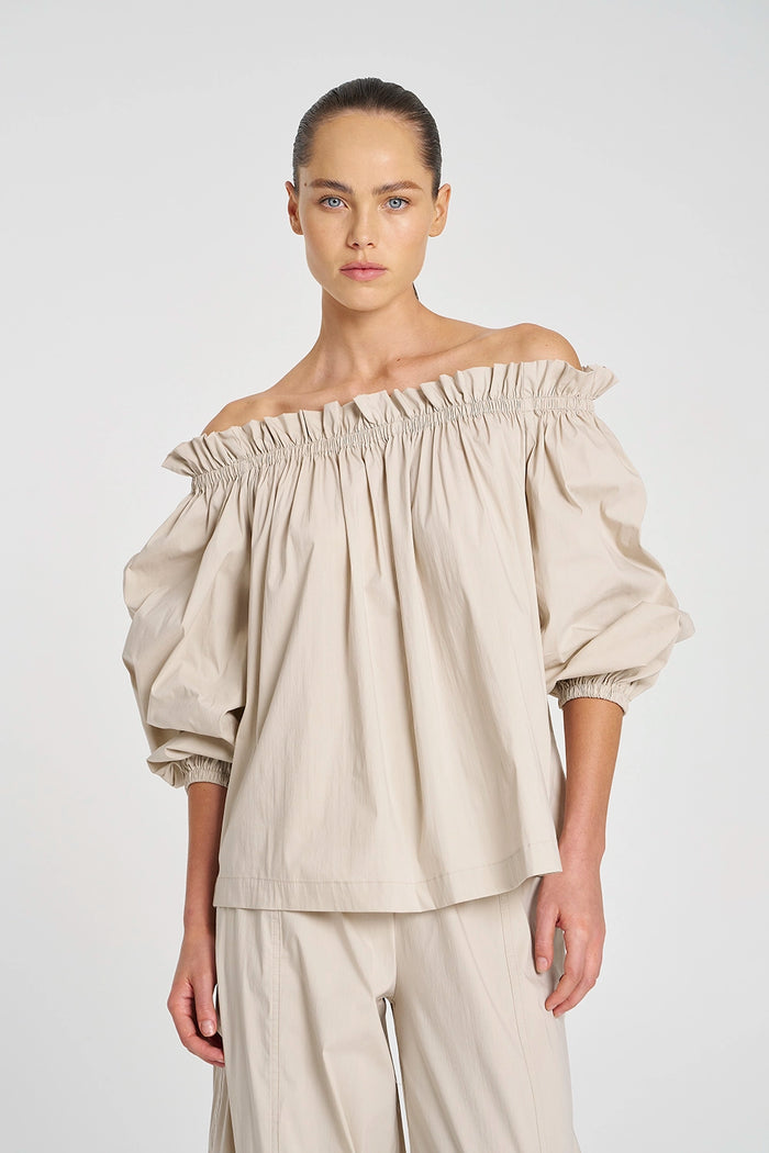 Mela Purdie Breeze Blouse in Biscotti F65 8843 - Pre-Order September Delivery