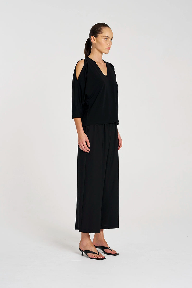 Mela Purdie Peephole Top in Black F007 8829