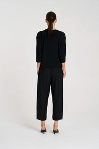 Mela Purdie Peephole Top in Black F007 8829