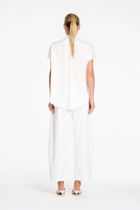 Mela Purdie Gathered Shell in Pearl F624 80117 - Pre-Order September Delivery