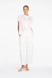 Mela Purdie Gathered Shell in Pearl F624 80117 - Pre-Order September Delivery