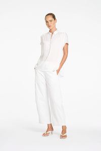 Mela Purdie Gathered Shell in Pearl F624 80117 - Pre-Order September Delivery