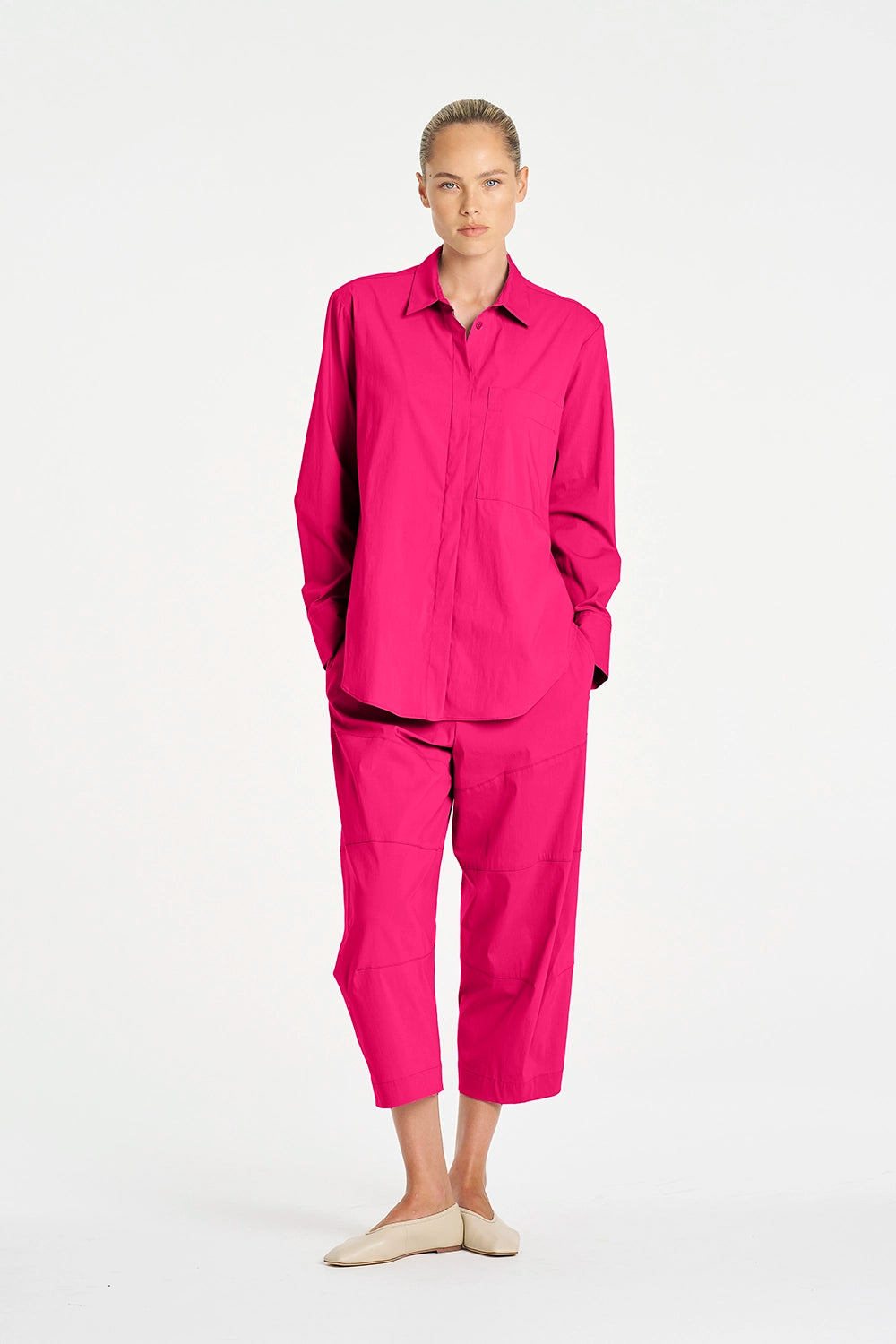 Mela Purdie Saville Shirt in Raspberry F65 8920 - Pre-Order September Delivery