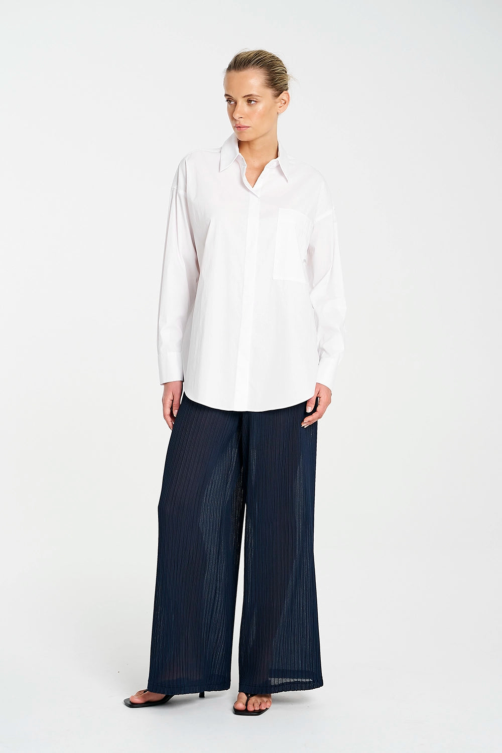 Mela Purdie Miso Pant In Mid Navy F213 1957