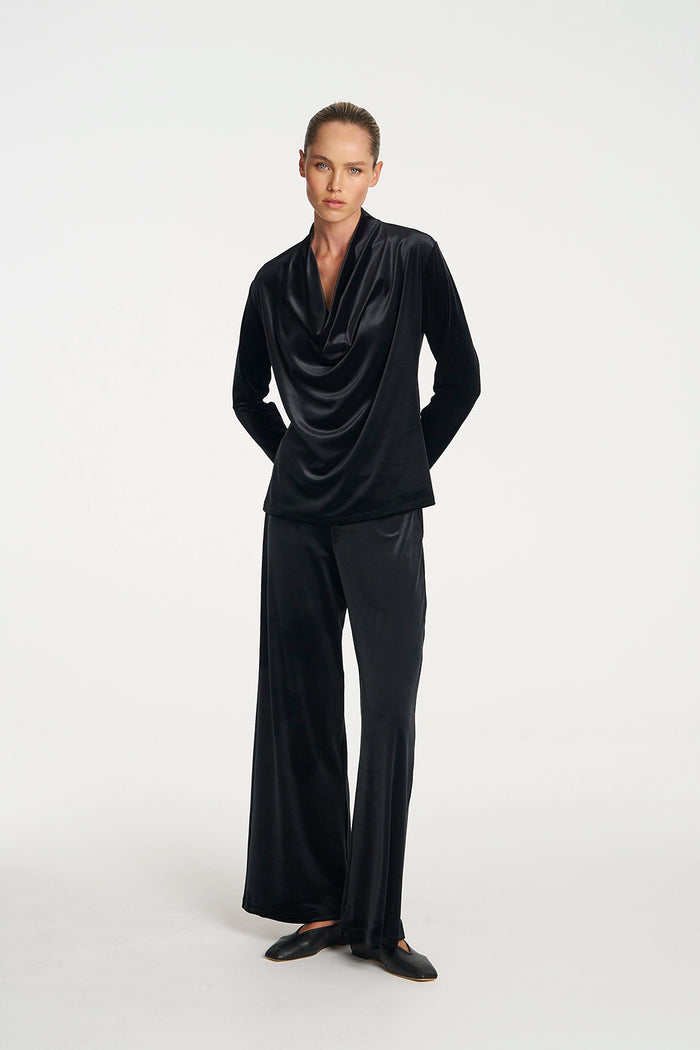 Mela Purdie Palazzo Pant In Black F310 1777 - Pre-Order April Delivery