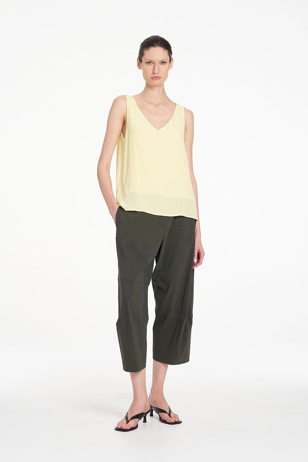 Mela Purdie Audrey Tank in Lemon F67 2703 - Pre-Order November Delivery