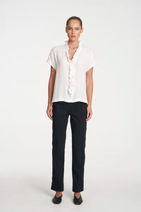 Mela Purdie Lariat Shell in White F67 8986
