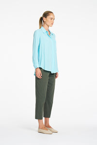 Mela Purdie Single Pocket Shirt in Skygem F67 7741 - Pre-Order August Delivery