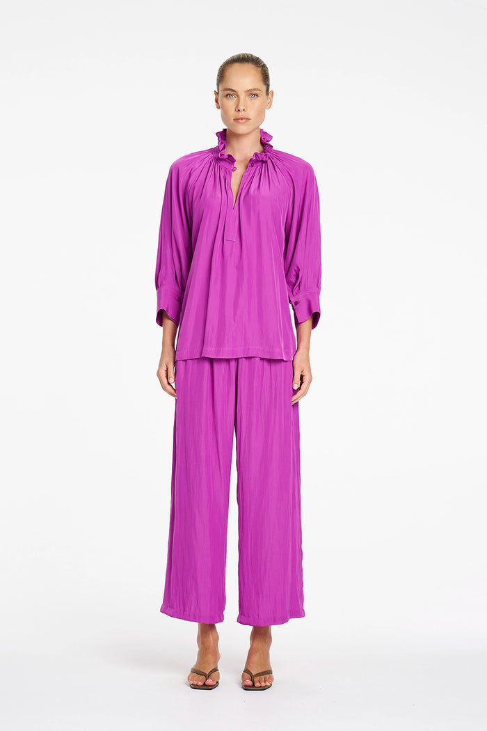 Mela Purdie Roman Blouse in Dahlia F67 80073 - Pre-Order September Delivery