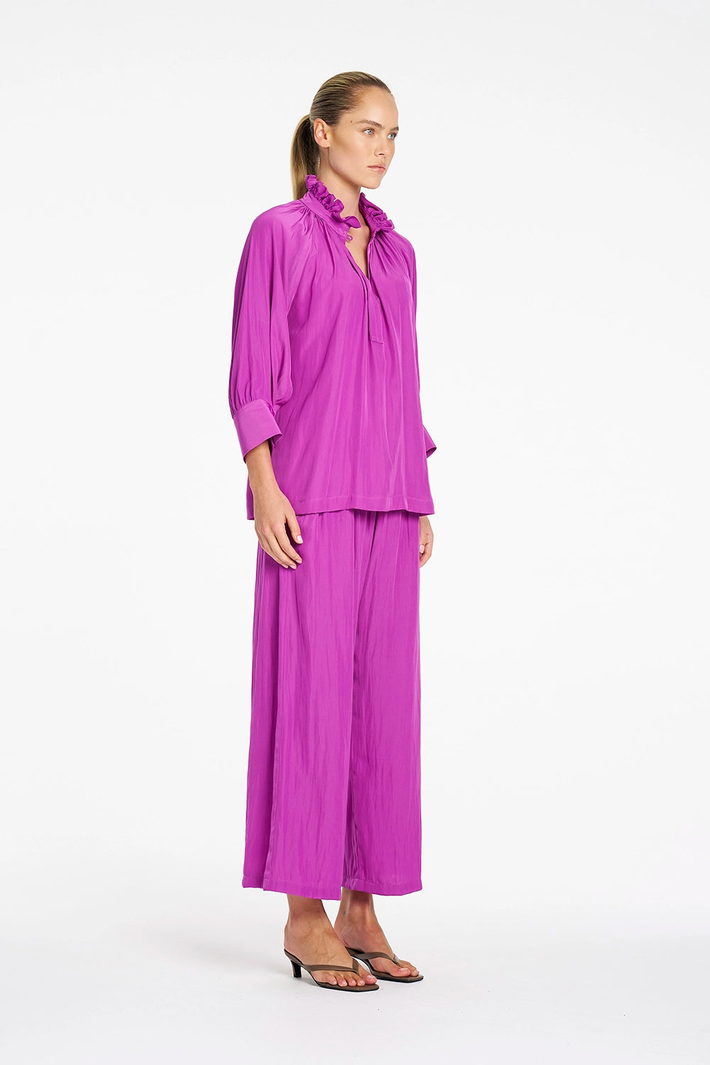 Mela Purdie Roman Blouse in Dahlia F67 80073