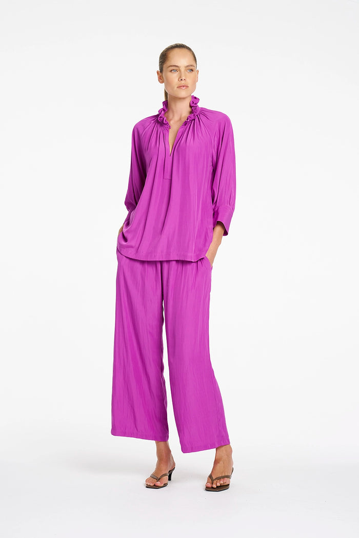 Mela Purdie Roman Blouse in Dahlia F67 80073 - Pre-Order September Delivery