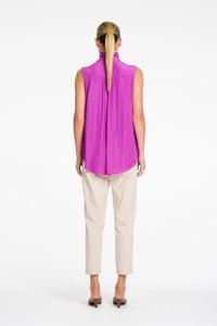 Mela Purdie Rufflet Tank in Dahlia F67 80037 - Pre-Order September Delivery