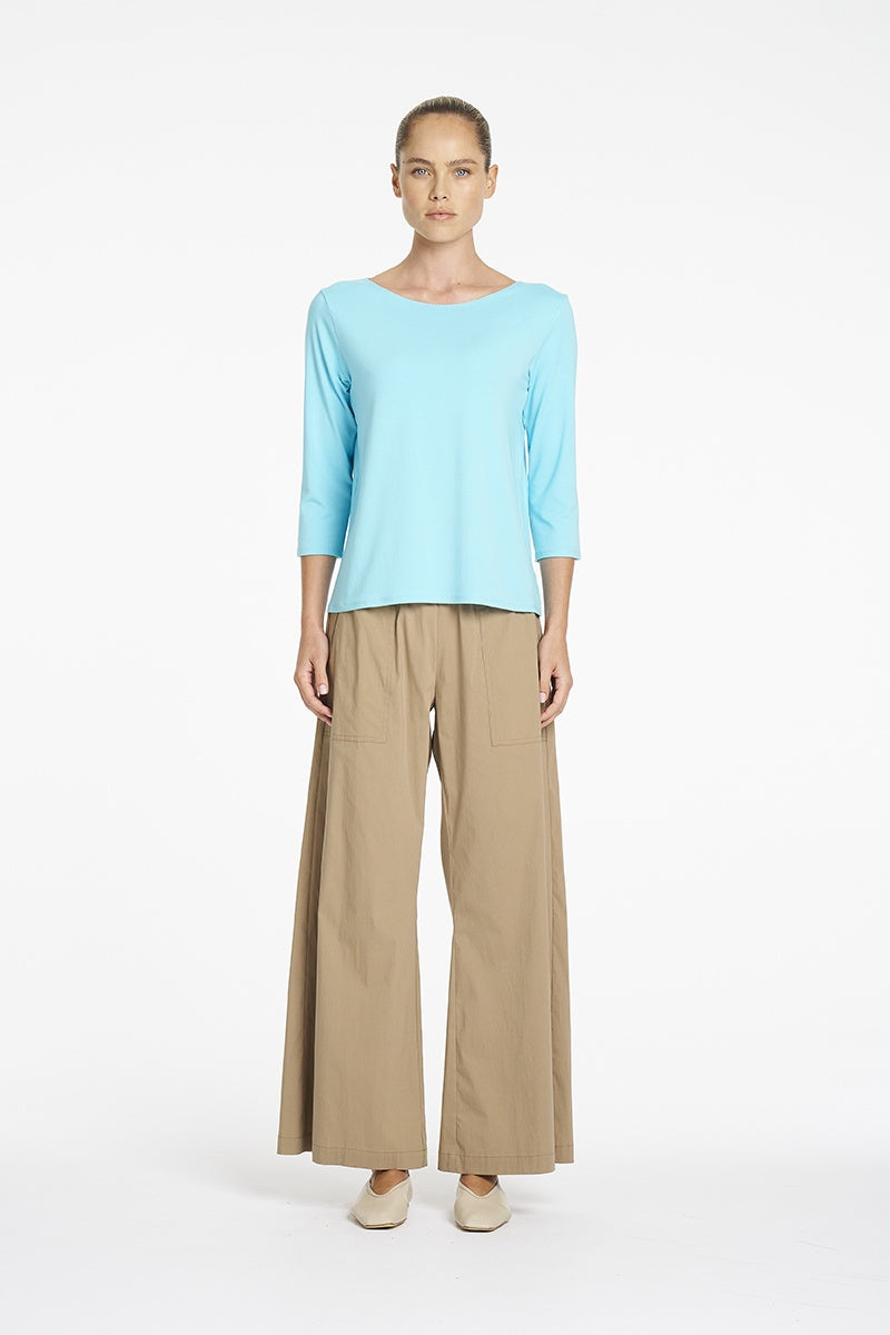 Mela Purdie Relaxed Boat Neck in Skygem F01 2630