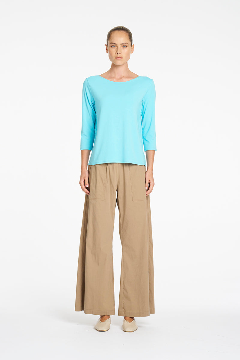 Mela Purdie Relaxed Boat Neck in Skygem F01 2630