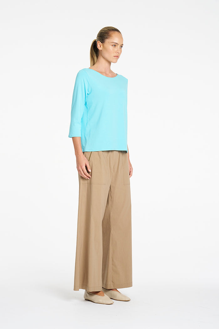 Mela Purdie Relaxed Boat Neck in Skygem F01 2630