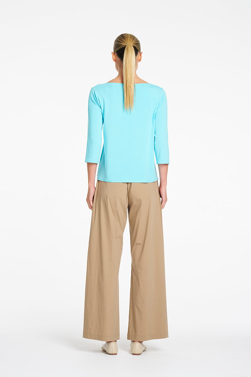 Mela Purdie Relaxed Boat Neck in Skygem F01 2630