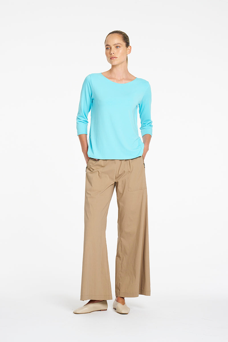 Mela Purdie Relaxed Boat Neck in Skygem F01 2630