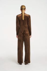 Mela Purdie Drape Top In Nutmeg F310 8971 - Pre-Order April Delivery