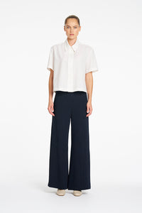 Mela Purdie Crop Shirt in Chalk F618 4244 - Pre-Order August Delivery