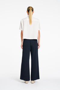 Mela Purdie Crop Shirt in Chalk F618 4244 - Pre-Order August Delivery