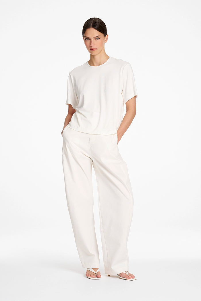 Mela Purdie Box Tee in White F01 8726 - Pre-Order October Delivery