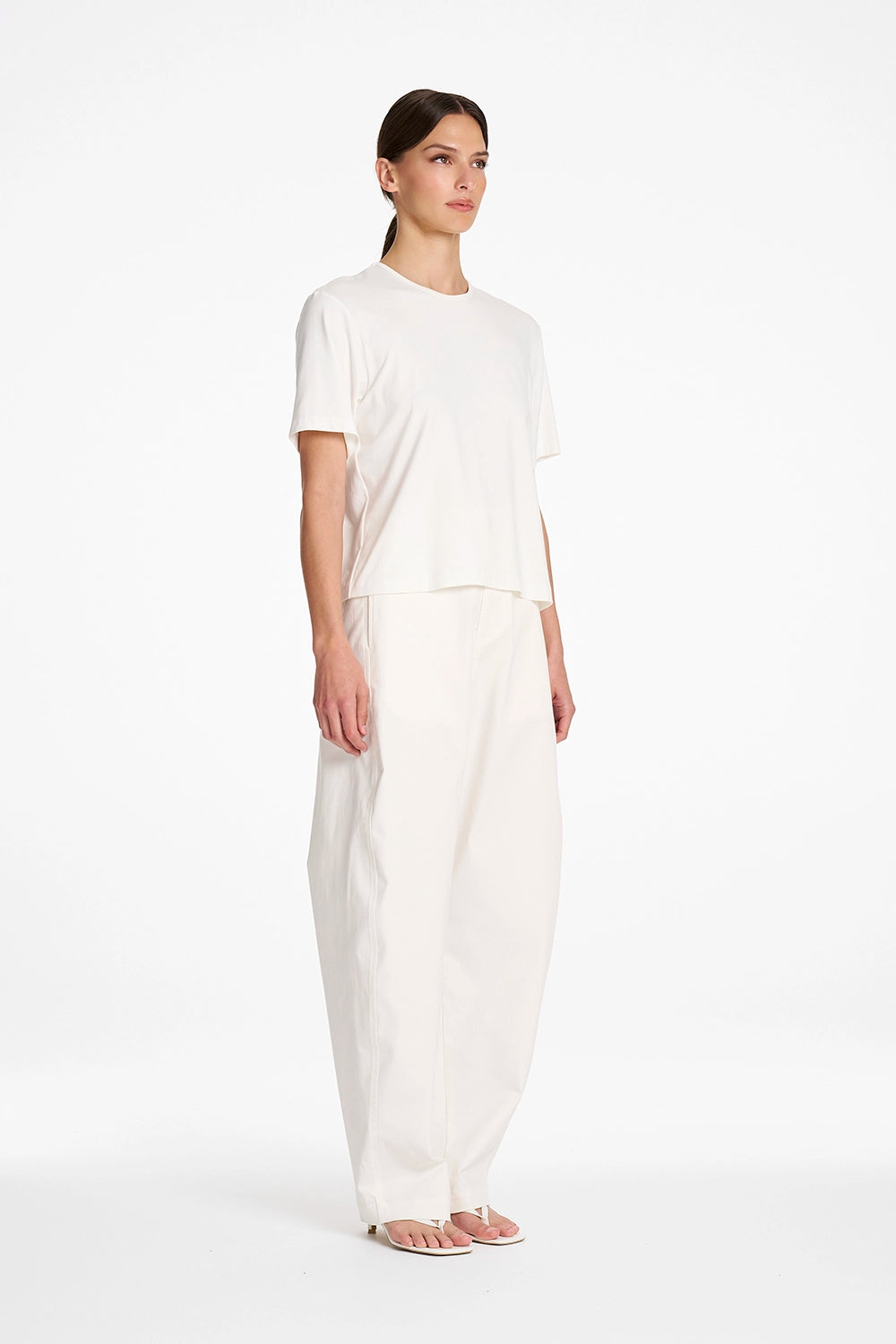 Mela Purdie Box Tee in White F01 8726