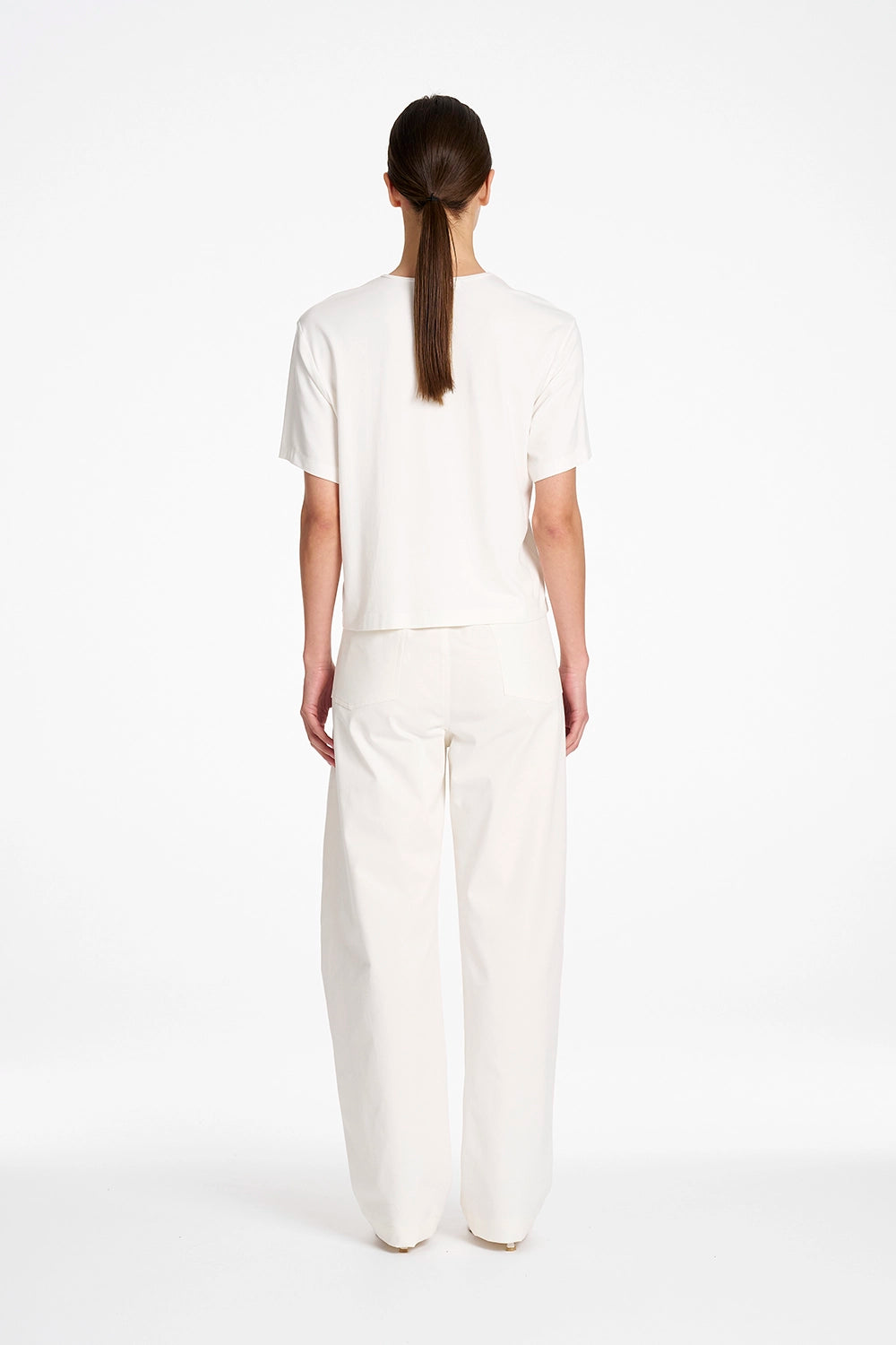 Mela Purdie Box Tee in White F01 8726